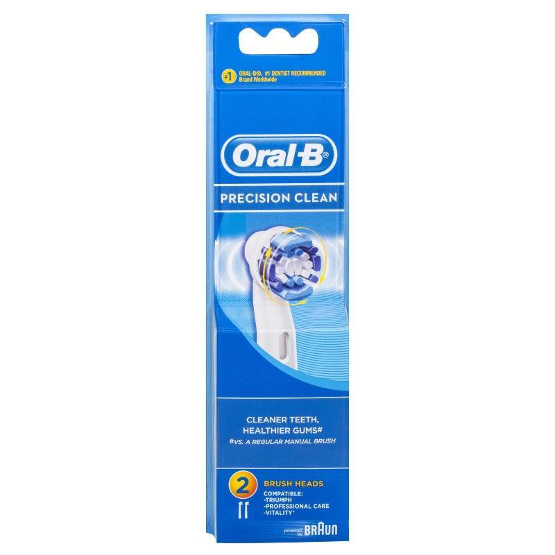 Oral-B Precision Clean Replacement Brush Heads 2 Pack NZ - Bargain Chemist