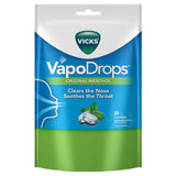 Vicks VapoDrops Original Menthol Throat Lozenges 24 Pack
