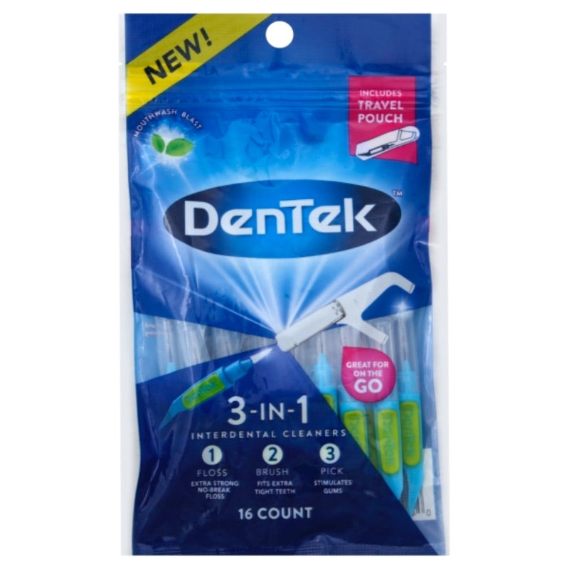 DenTek 3 in 1 Interdental Cleaners 16 Count