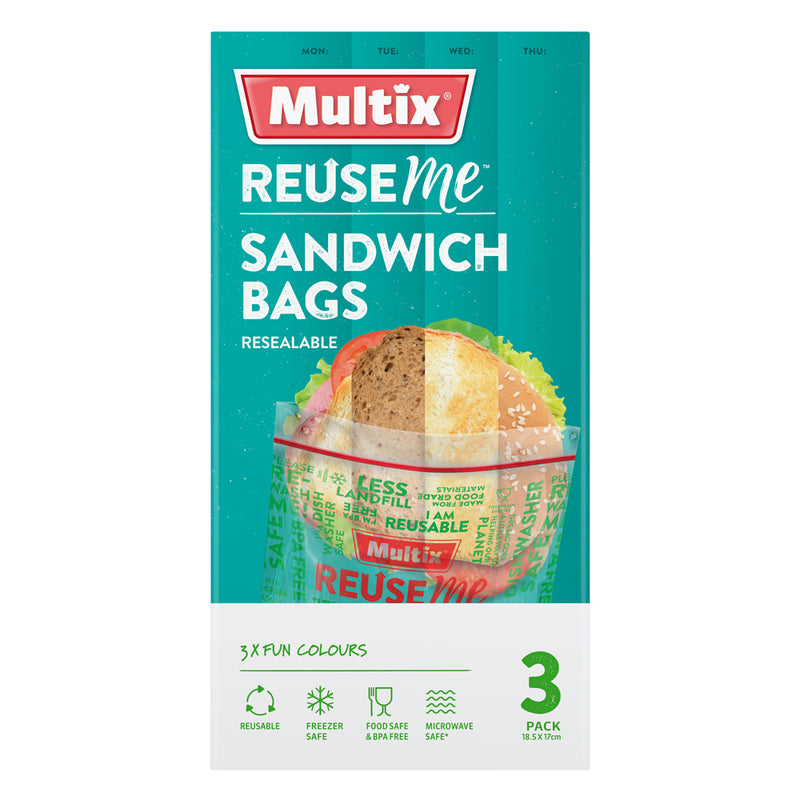 Multix ReuseMe Sandwich Wraps 3pk