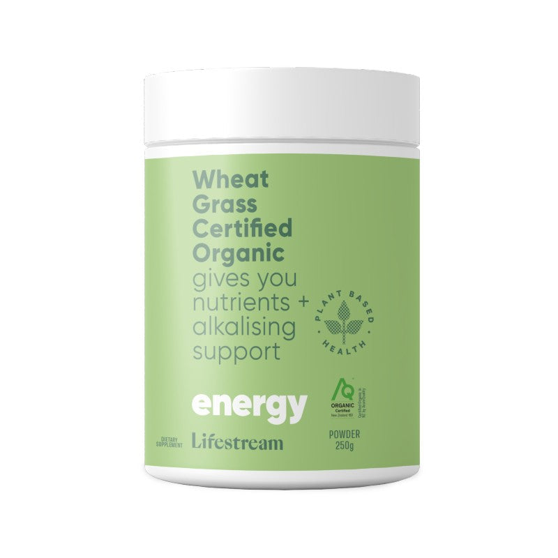 Lifestream Wheat Grass Certified Organic 250G Powder