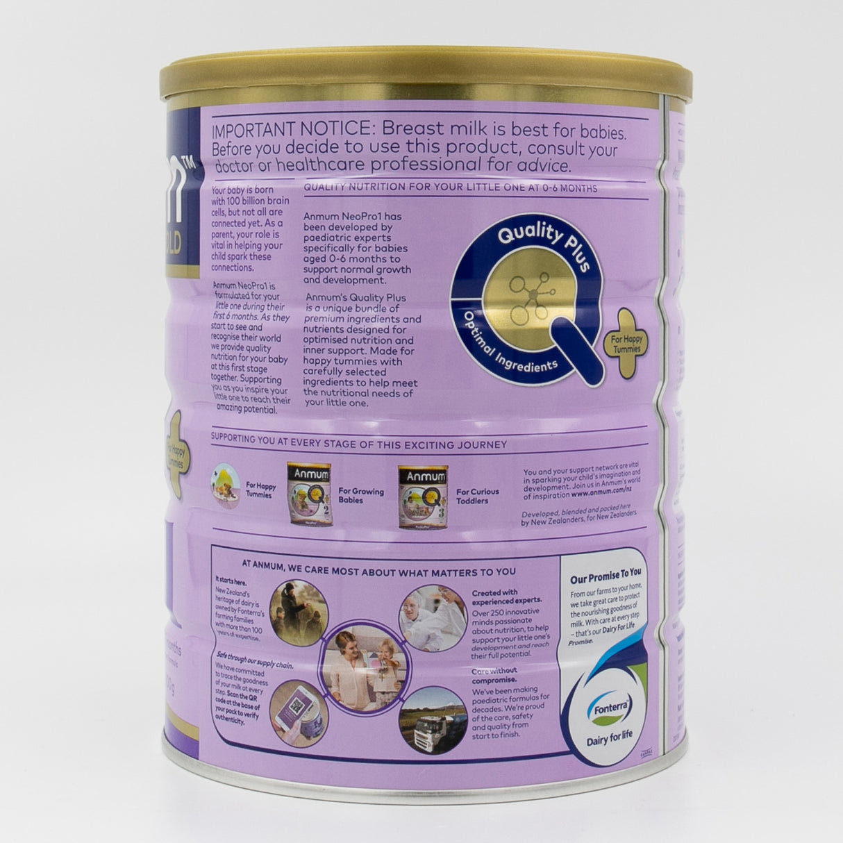 Anmum NeoPro1 Infant Formula Stage 1 900g Can 0-6 months