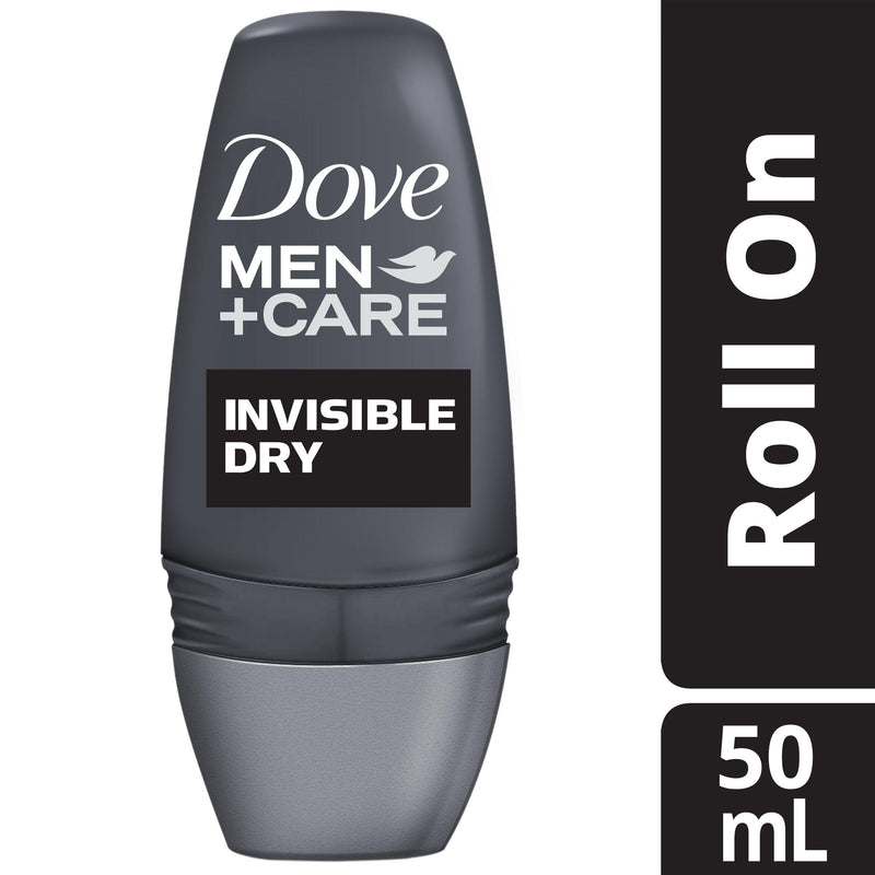 Dove Men+Care Antiperspirant Roll On Deodorant Invisible Dry 50mL NZ - Bargain Chemist