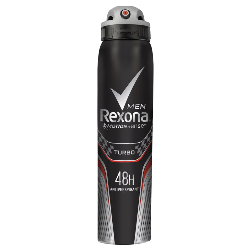 REXONA Men Antiperspirant Aerosol Deodorant Turbo 250ml NZ - Bargain Chemist