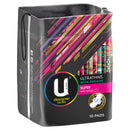 U by Kotex Super Designer Series Ultrathins With Wings 10 Pack