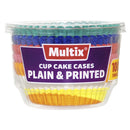 Multix Cup Cake Cases Plain & Printed Small 100 pack NZ - Bargain Chemist