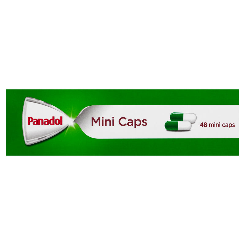 Panadol Mini Caps for Pain Relief Paracetamol 500 mg 48 Capsules _ Limit 2
