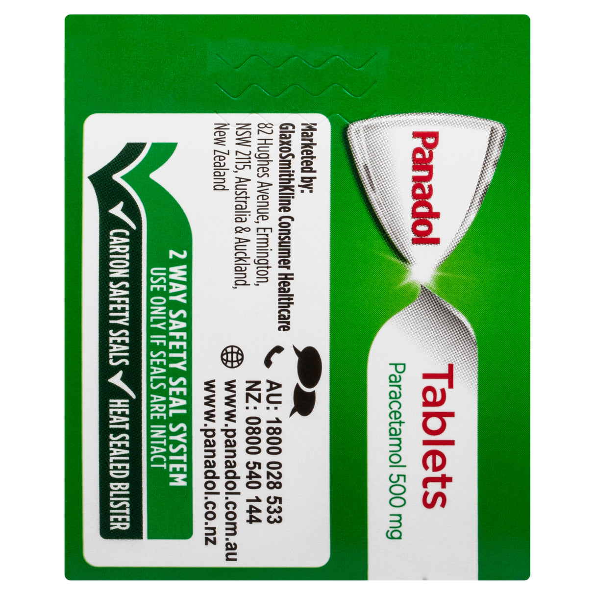 PANADOL Tablets 500mg Paracetamol 100s limit 1