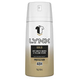 Lynx Men Antiperspirant Aerosol Deodorant Gold 160ml NZ - Bargain Chemist