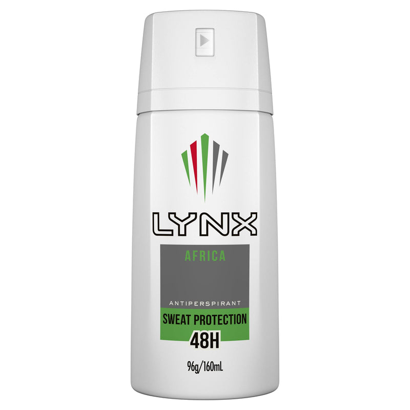 Lynx Men Antiperspirant Aerosol Deodorant Africa 160ml NZ - Bargain Chemist