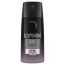 Lynx Men Body Spray Aerosol Deodorant Black Night 155ml NZ - Bargain Chemist