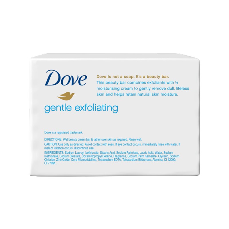 Dove Gentle Exfoliating Cream Bar 2 Pack 100g