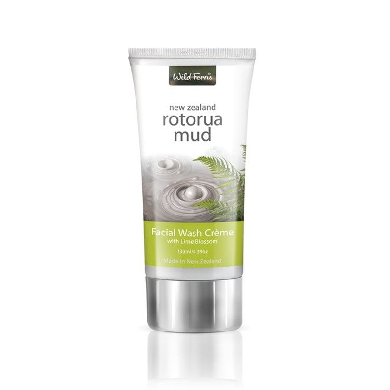 Wild Ferns Rotorua Mud Facial Wash Crème with Lime Blossom 130ml