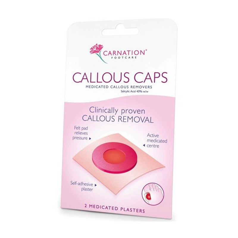 Carnation Foot Callous Caps 2 Pack