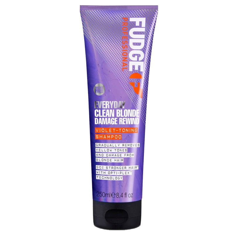 Fudge Professional Everyday Clean Blonde Damage Rewind Shampoo 250ml