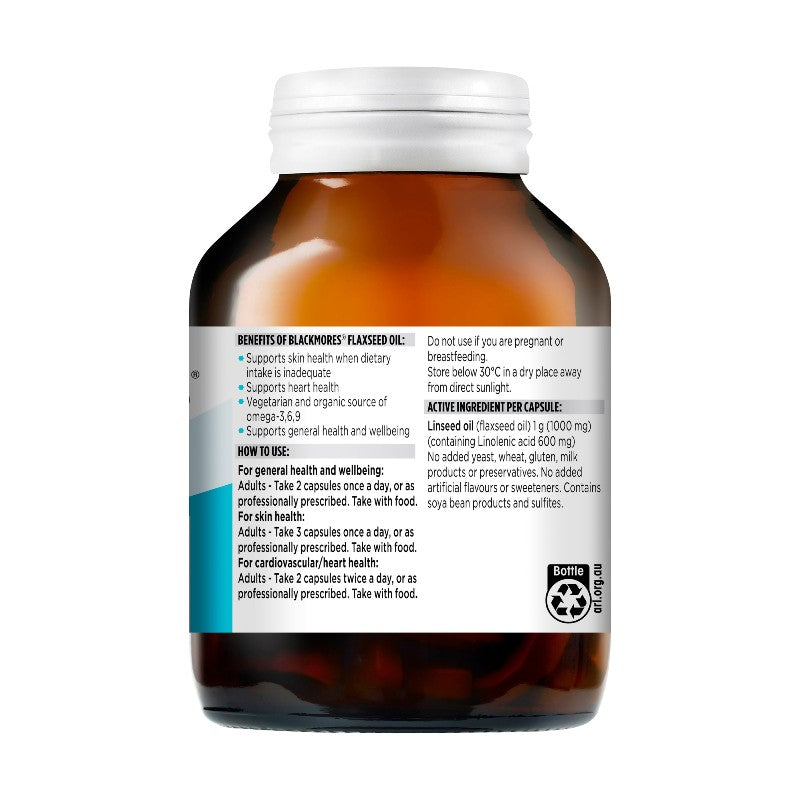 Blackmores Flaxseed Oil 100 Capsules