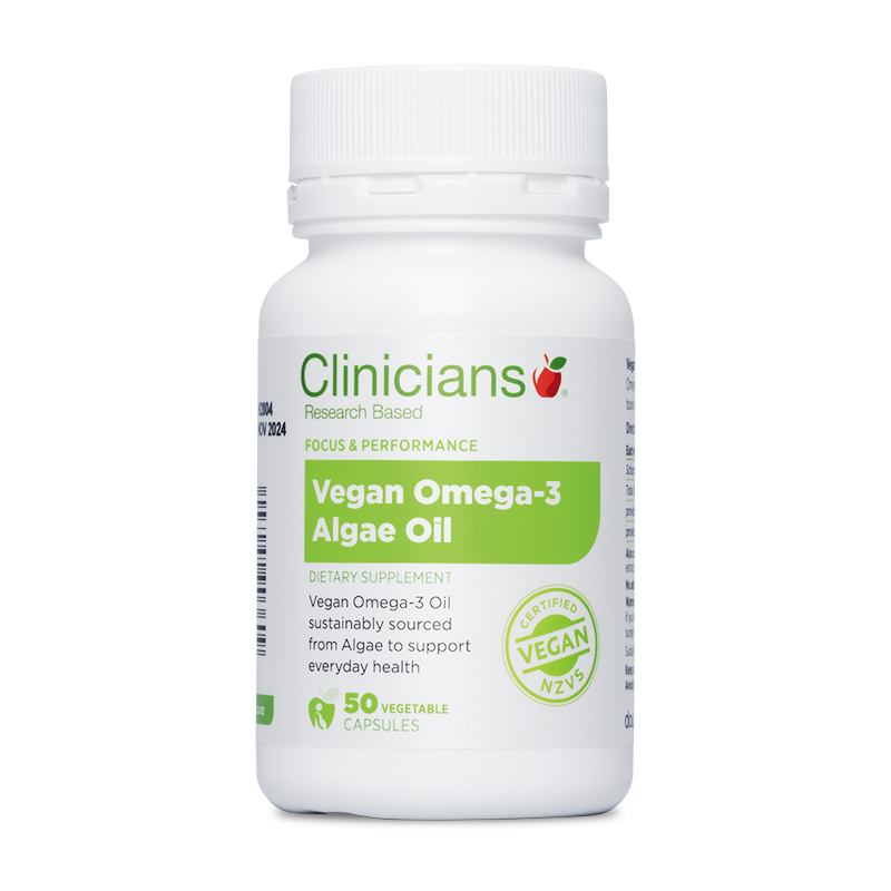 Clinicians Vegan Omega-3 Algae Oil 50 Capsules