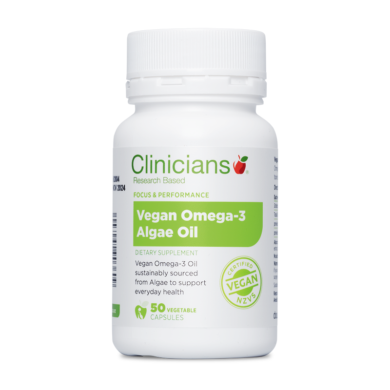 Clinicians Vegan Omega-3 Algae Oil VCaps 50