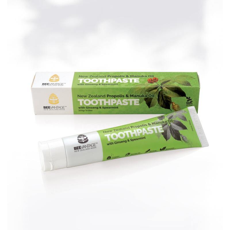 BeeVantage Toothpaste with Ginseng and Spearmint 100g NZ - Bargain Chemist
