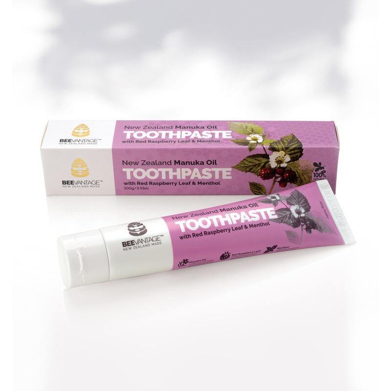 BeeVantage Toothpaste with Red Raspberry Leaf and Menthol 100g NZ - Bargain Chemist