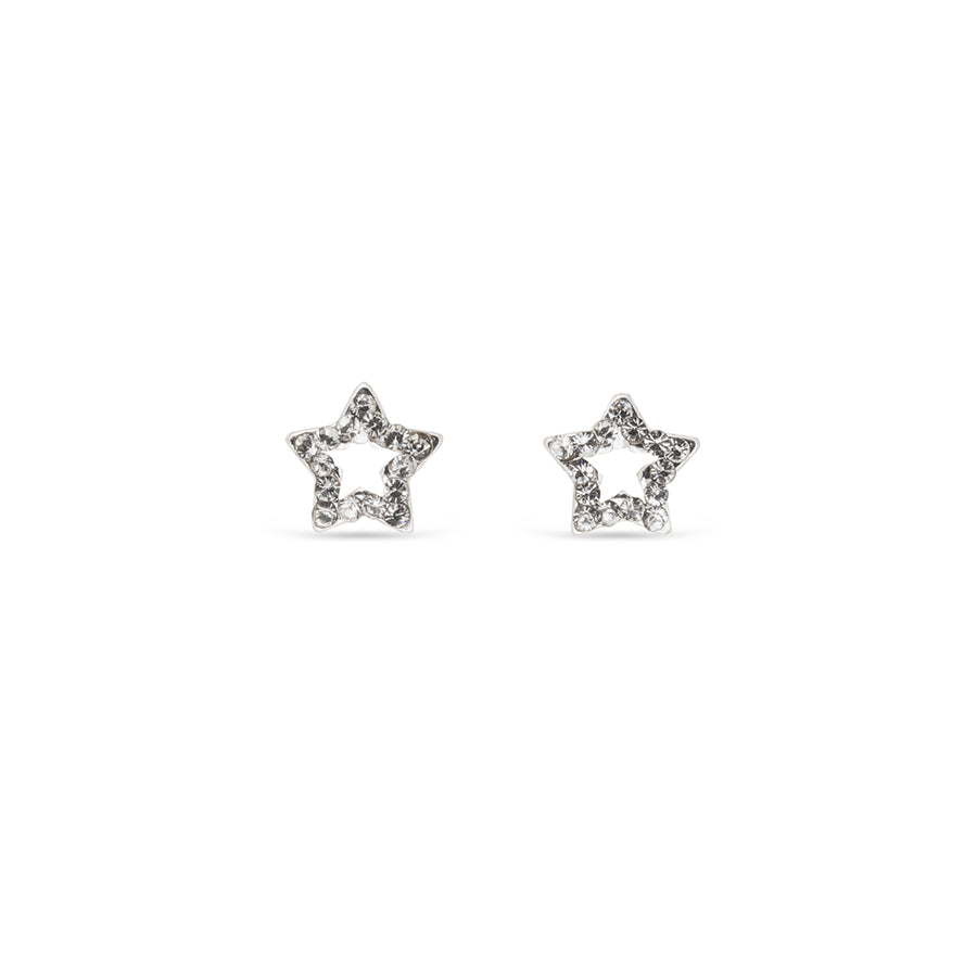 EarSense CH139 Crystal Open Star Stud
