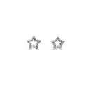 EarSense CH139 Crystal Open Star Stud