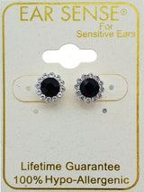 Earsense CH252-2 Jet Crystal Stud