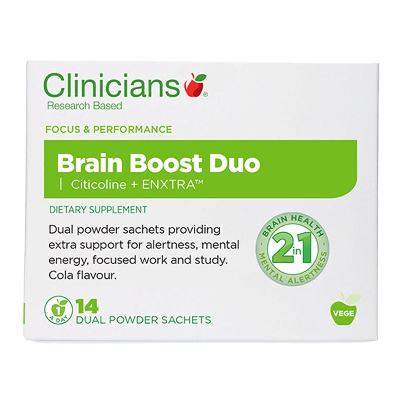 CLINICIANS Brain Boost Duo 14 Sachets