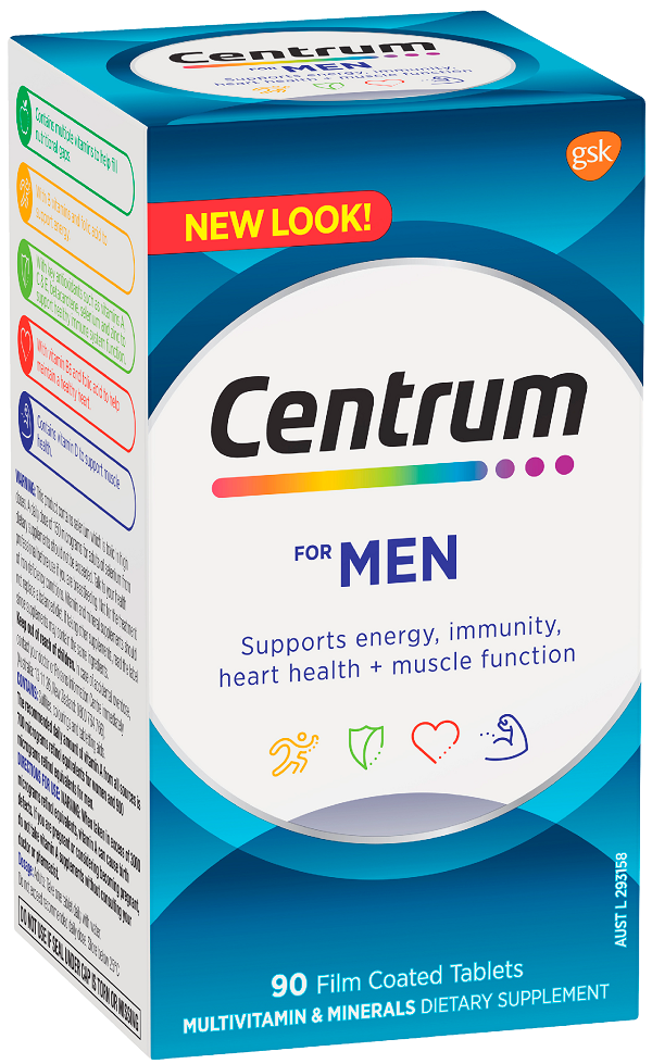 Centrum For Men Tablets 90 Pack
