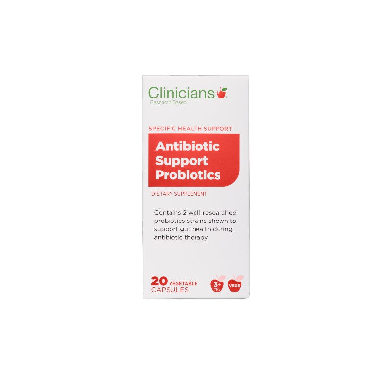 Clinicians Antibiotic Support Probiotics 20 Capsules