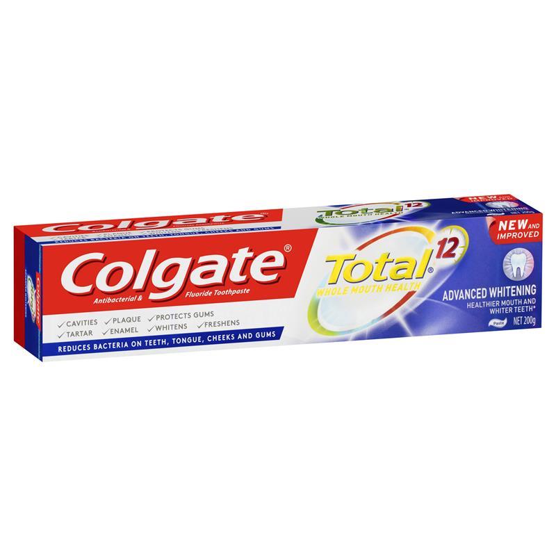 Colgate Total Advanced Whitening Antibacterial Fluoride Toothpaste 100g