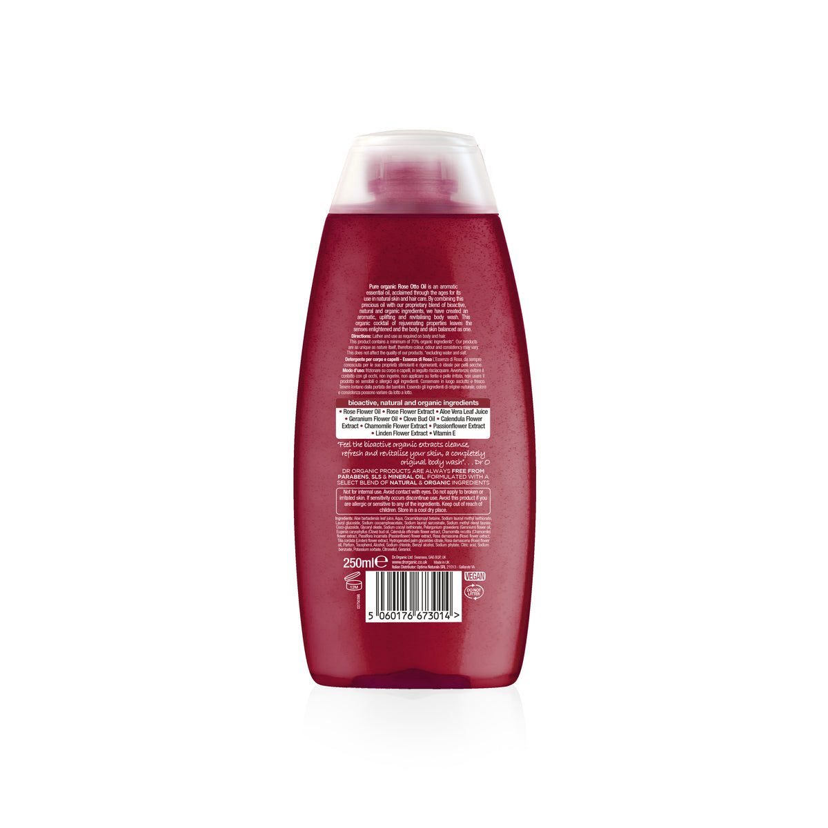 Dr. Organic Rose Otto Body Wash 250ml