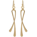 EarSense F291 Gold Crossover Drop French Hook