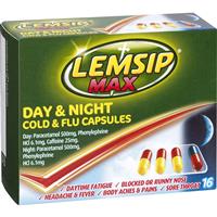 Lemsip Max Day and Night Cold and Flu 16 capsules