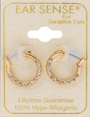 EarSense F3-1886 Gold 12mm Hoop