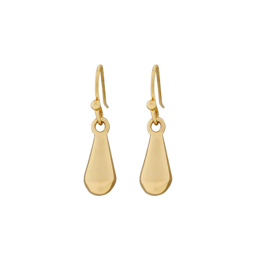 EarSense F3-309 Gold Tear Drop on French Hook