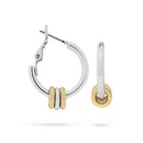 EarSense F3-326 Silver Click Hoop