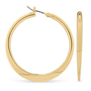 EarSense F362 35mm Gold Flat Hoop