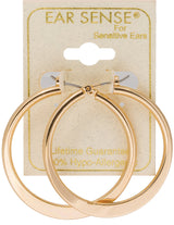 EarSense F362 35mm Gold Flat Hoop