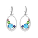 EarSense F368 Swarovski Crystal Teardrop French Hook