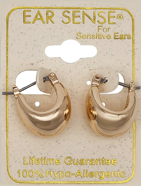 EarSense F403 Gold Thick Contoured Huggie