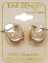 EarSense F403 Gold Thick Contoured Huggie