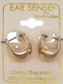 EarSense F403 Gold Thick Contoured Huggie