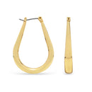 EarSense F411 Gold Tube Tear Drop Hoop