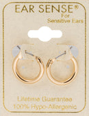 EarSense F492-2 10mm Gold Hoop