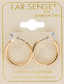 EarSense F492-3 15mm Gold Hoop