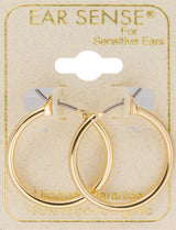 EarSense F494-1 20mm Thin Gold Hoop
