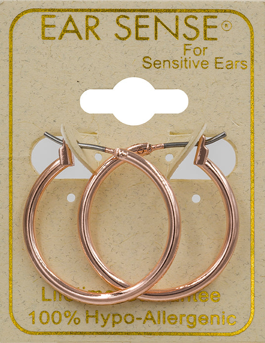 EarSense F494-1R 20mm Rose Gold Hoop