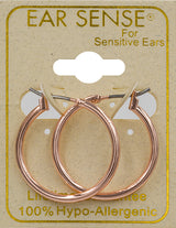 EarSense F494-1R 20mm Rose Gold Hoop
