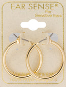 EarSense F494-1 20mm Thin Gold Hoop